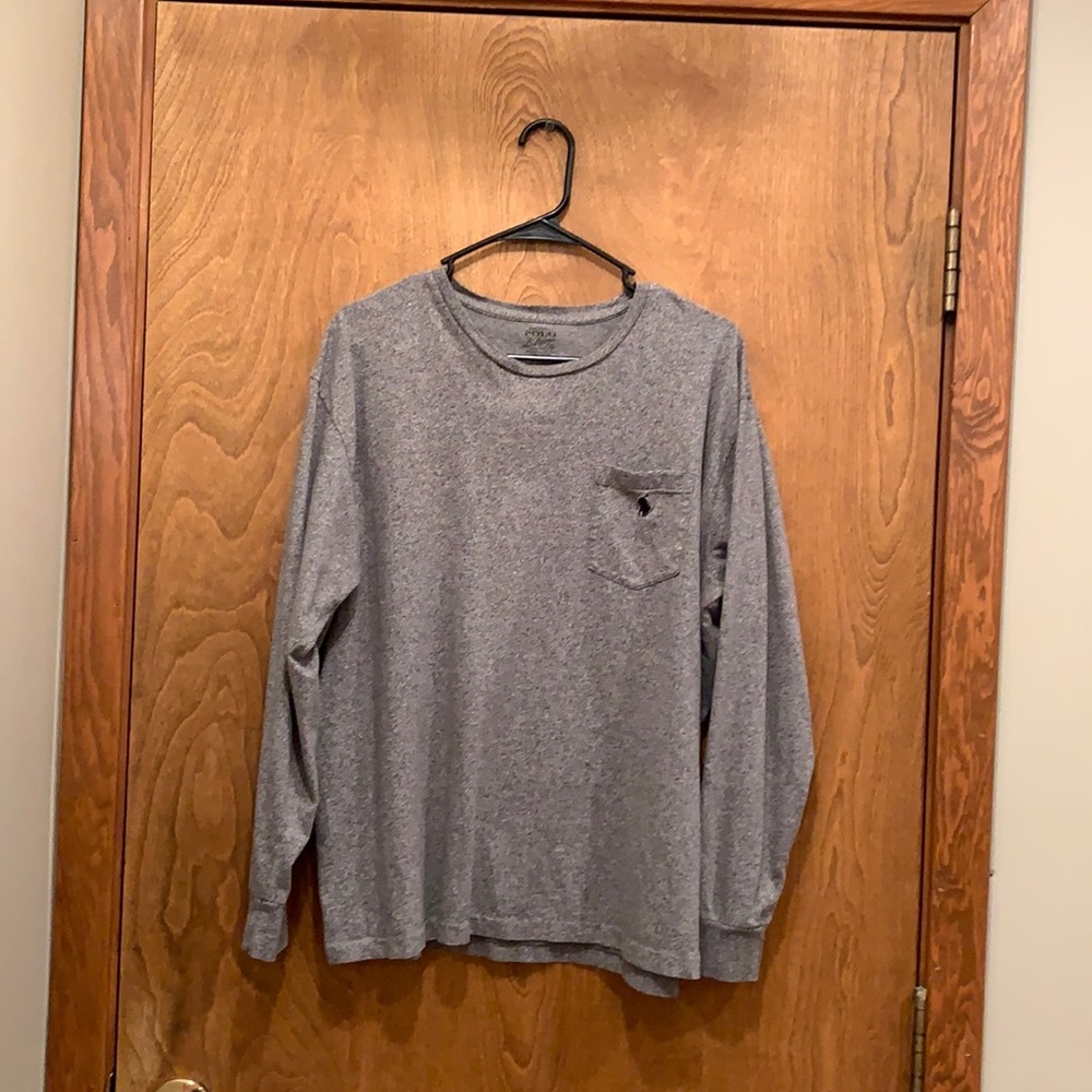 Gray Polo brand long sleeve T Shirt
